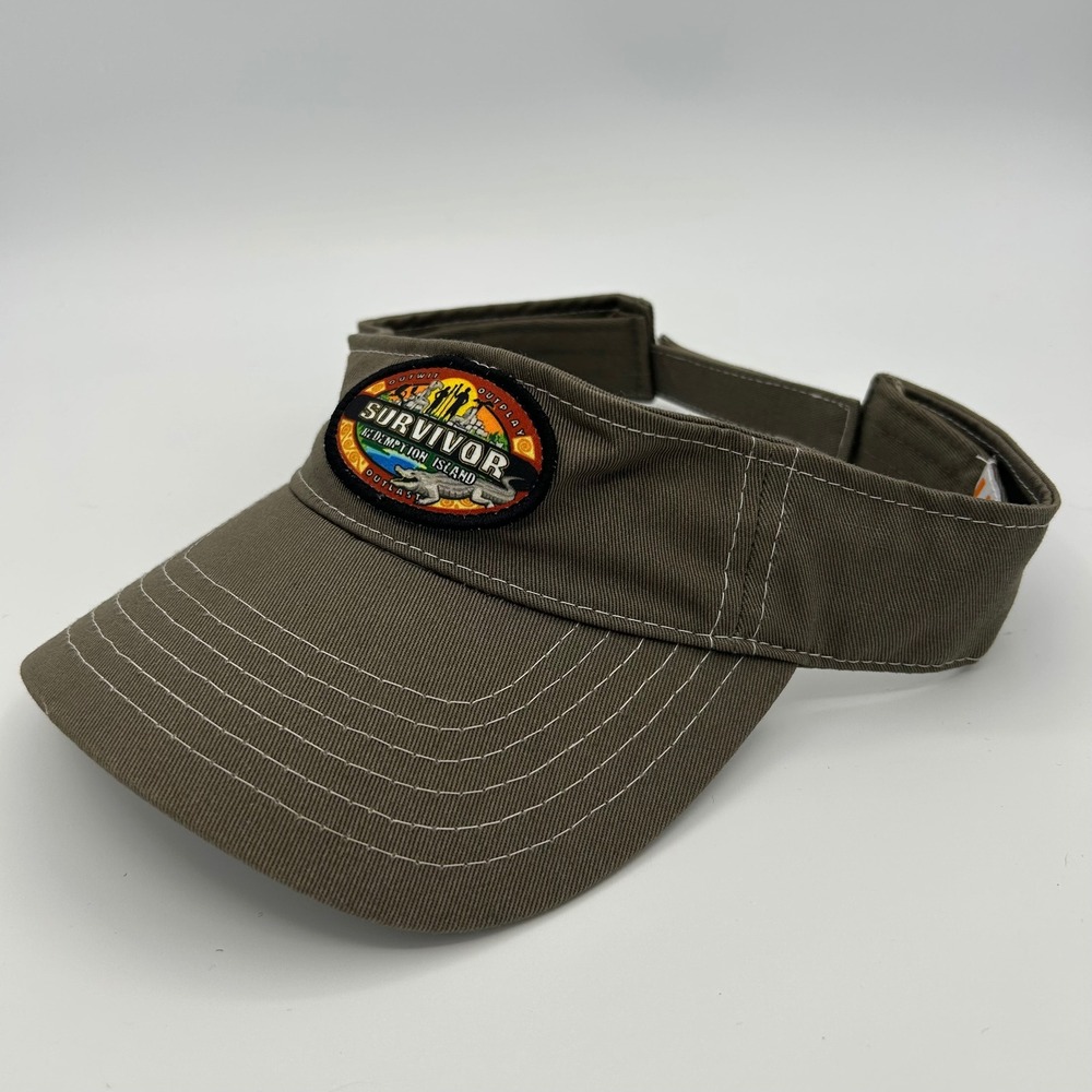 HTT Survivor Redemption Island Visor Unisex OSFM Olive Drab TV Crew Promo